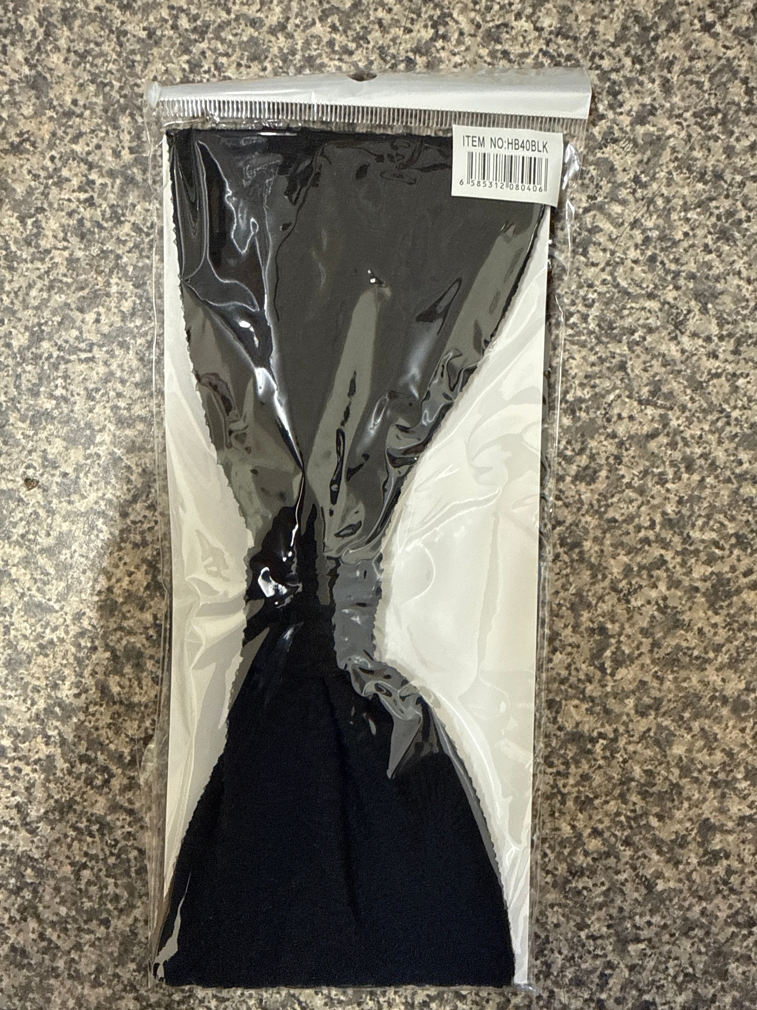 Headband Black Silky