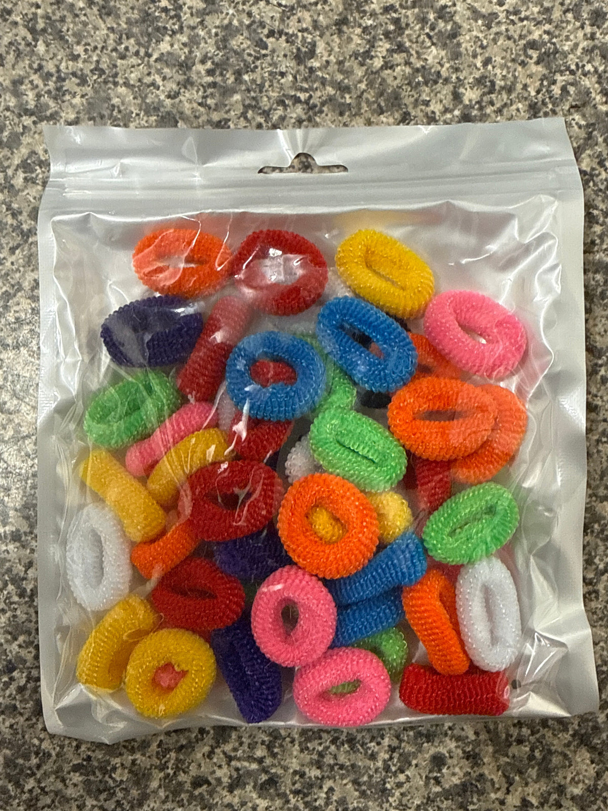 mix coloured ponytail bobble packet HB24AST